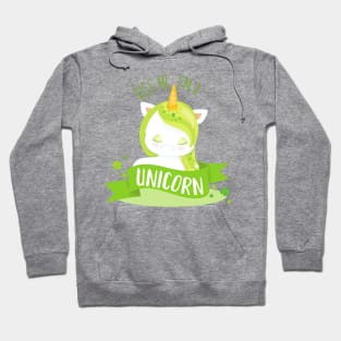 Saint Patrick's Day, Clovers, Kiss Me I'm Unicorn Hoodie